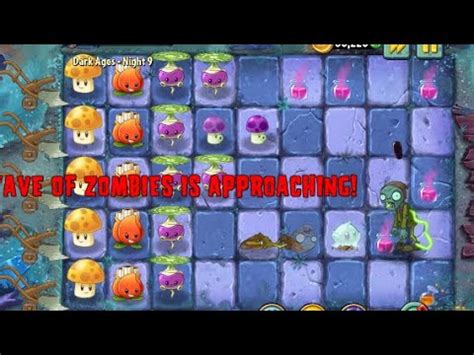 Plants Vs Zombies 2 Dark Ages Night 9 YouTube