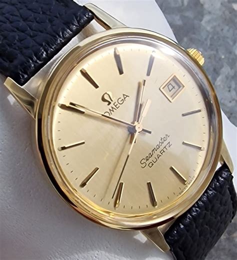 Omega Seamaster 14k Gold Cal 1342 1979 Ref 1960137 Heren