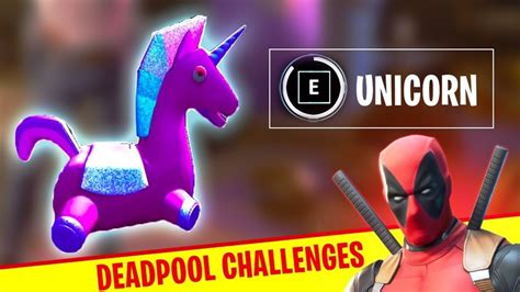 How To Find Deadpools Stuffed Unicorn Fortnite Youtube