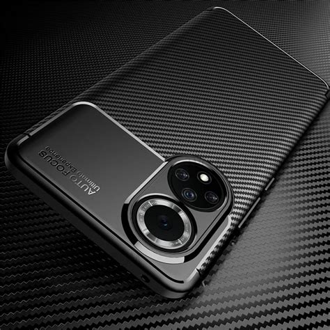 Carbon Fiber Soft Tpu Bumper Drop Protection Phone Cover For Huawei