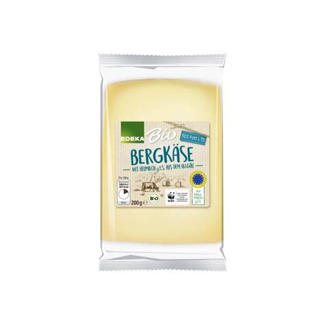 Bio Edeka Bergkäse Heumilch 50 200g Lebensmittel Versandeu Lebe