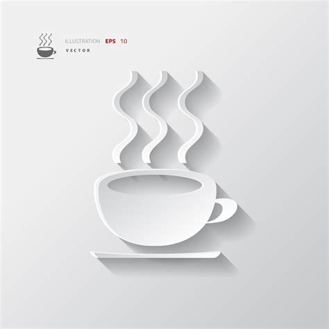 Premium Vector Hot Drink Web Icon Vector Illustration