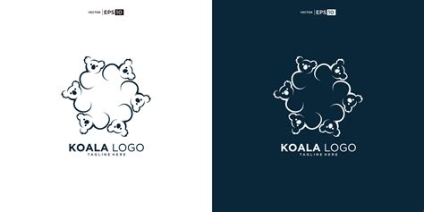 koala logo design inspiration 36492397 Vector Art at Vecteezy