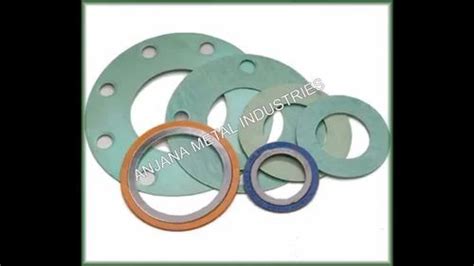 Stainless Steel Green Metal Spiral Wound Gasket For Industrial Round