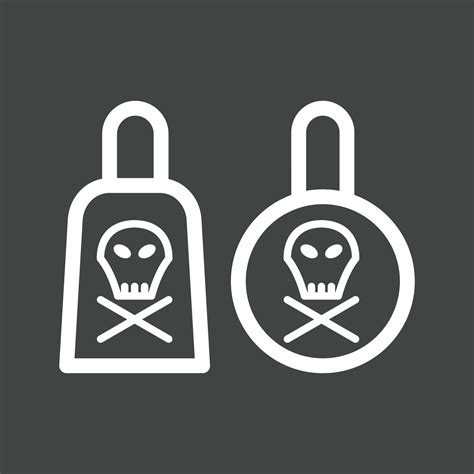 Poisonous Chemicals Line Inverted Icon 11902259 Vector Art at Vecteezy