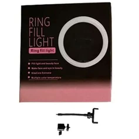 Anillo de luz LED para selfi iluminación continua regulable de tres