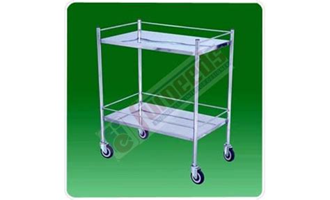 White Stainless Steel Hospital Ward Trolleys At Best Price In Indore