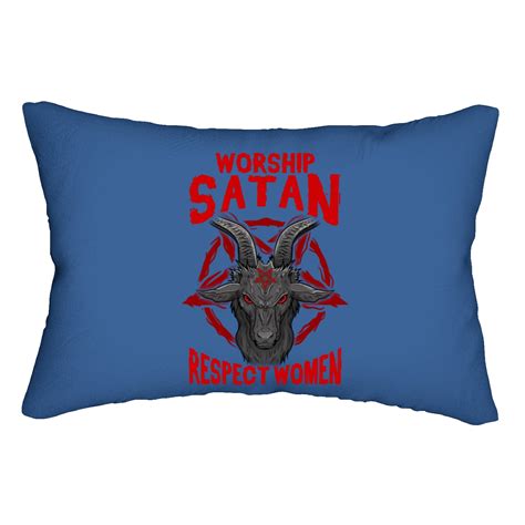 Worship Satan Respect Women Satanic Goat Head Satanic Lumbar