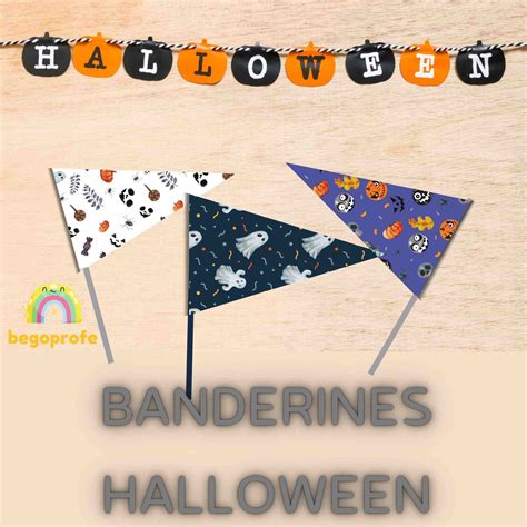 Profes Papel Tijera Banderines De Halloween Manualidades De Halloween