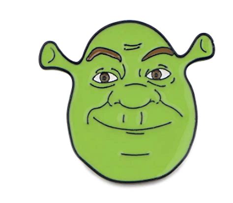 Classic Cartoon Ogre Monster Character Face Metal Enamel Pin In 2024 Monster Characters