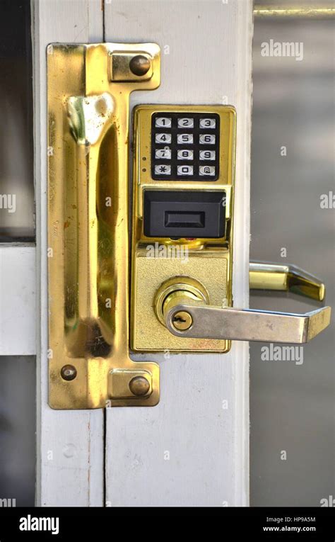 Electronic keypad security door lock hi-res stock photography and ...