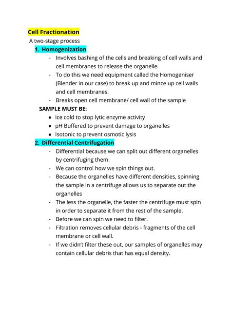 SOLUTION Biochemistry Cell Fractionation Chromatography Differential