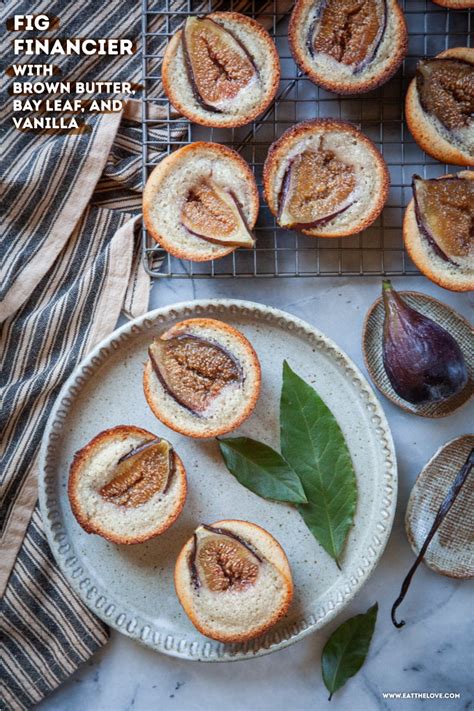 Fig Financier Brown Butter Financier With Fig Eat The Love