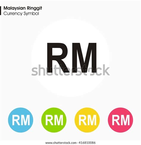 Malaysian Ringgit Sign Iconmoney Symbol Vector Stock Vector (Royalty ...