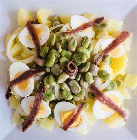 Receta De Ensalada De Habas Con Anchoas LA HUERTICA