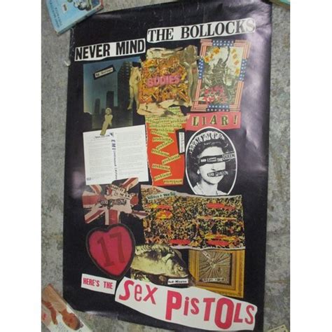 A Sex Pistols Never Mind The Bollocks Collage Promo Pos At Auction Lot Art