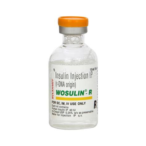 Wosulin R 40IU Injection 1X10ml Buy Medicines Online At Best Price