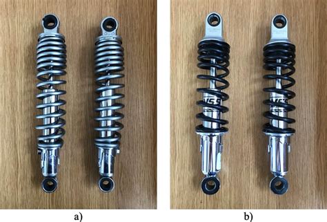 View Of The Tested Elements A Shock Absorber And Spring Assembly