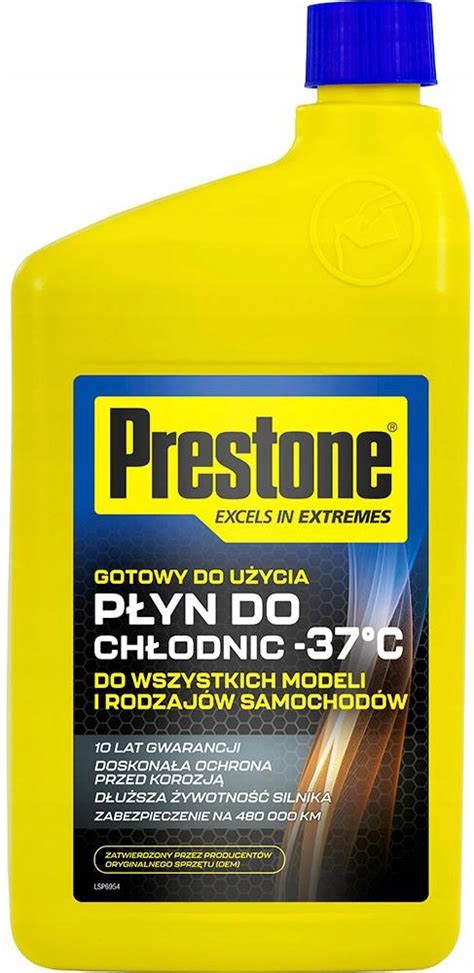 Prestone PŁyn Do ChŁodnic Mieszalny Gotowy 37c 1l Af2100lpl Za 1656