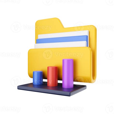 3d Folder File Icon Illustration 8509419 Png