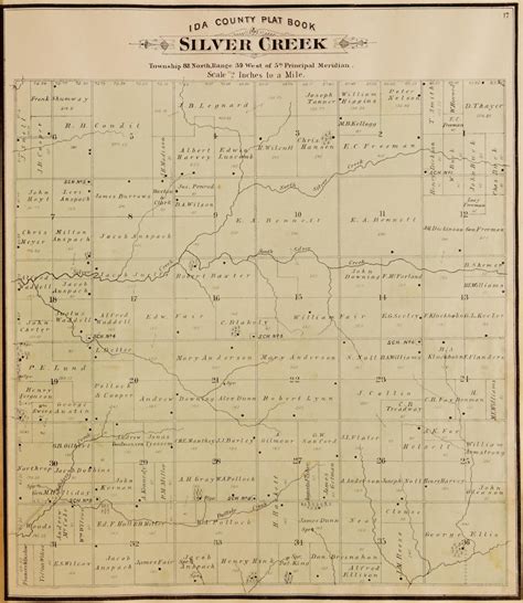 1884 Silver Creek Twp Land Owners