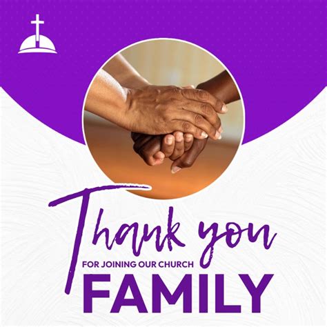 Church Thank You Message Template Postermywall