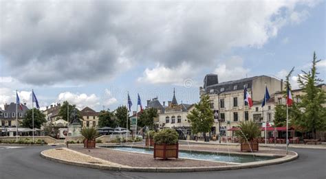 Town Square In Cognac Town Charente France Europe Editorial