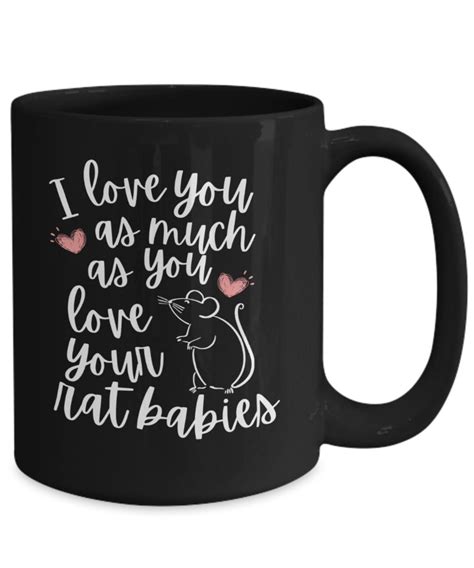 Rat Momrat Dad Valentine And Anniversary Mug T For Rat Lovers Black