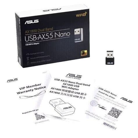 ASUS AX1800 Dual Band USB AX55 Nano USB WiFi 6 Adapter EBay