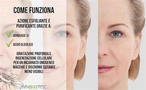 Maschera Viso Con Acido Glicolico Peeling Viso Renovase Mask