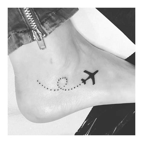 Missvi7 On Instagram 🌎 ️💘 Newone Tattoo Number6 Airplanetattoo