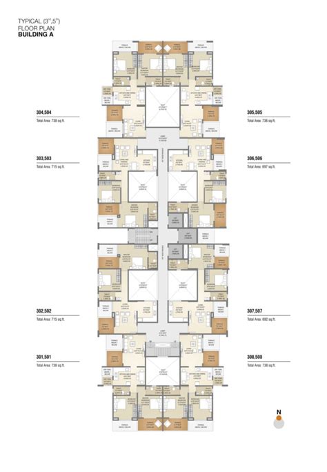 Floor Plans Tallest Tower Of Pune 23456 Bhk Flat In Ravet Pune