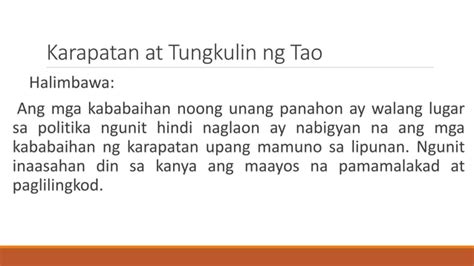 Q2 Aralin 1 Karapatan At Tungkulin Ng Taopptx