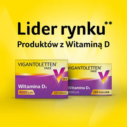 Vigantoletten Max 4000 J M Witamina D3 120 Tabletek Apteline Pl