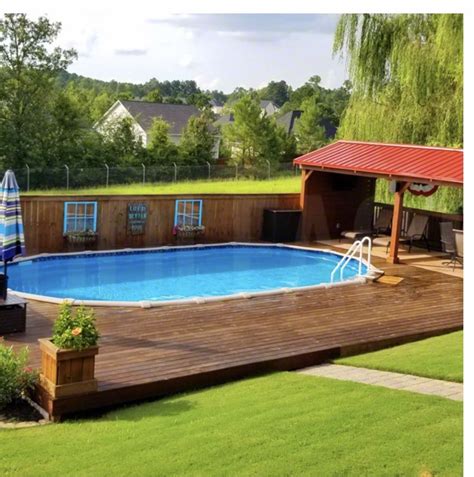 15 Awesome Above Ground Pool Deck Designs Artofit