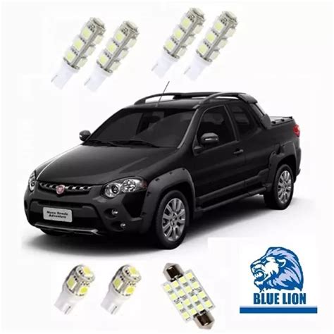 Kit Lampadas Led Fiat Strada At Teto Placa R Escorrega O