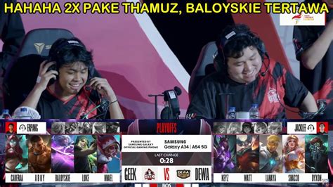 Combo Maut Baloyskie Ruby Aboy Faramis Is Back Geek Fam Vs Dewa