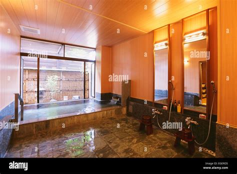 Japanese Onsen Hot Spring Hotel Stock Photo Alamy