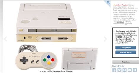 It Belongs In A Museum Nintendo Playstation Prototype To Be Auctioned Off