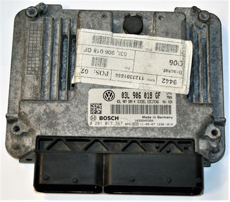 Used Genuine VW Scirocco Ecu 03L 906 018 GF UK S No 1 Specialist VW