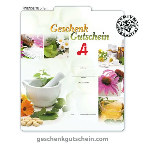 Premium Faltgutscheine Multicolor F R Sterreichische Apotheken Mit