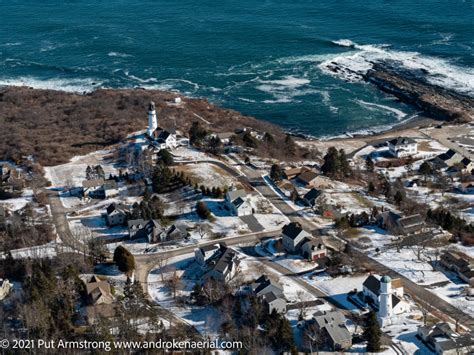 Casco Bay Lighthouses – Androken Aerial