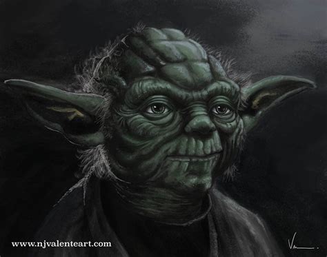 Yoda By Njvalente On Deviantart Yoda Digital Portrait Deviantart