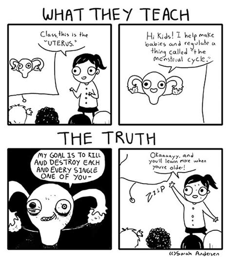 Period Comics | Sarah's scribbles, Sarah andersen, Funny quotes