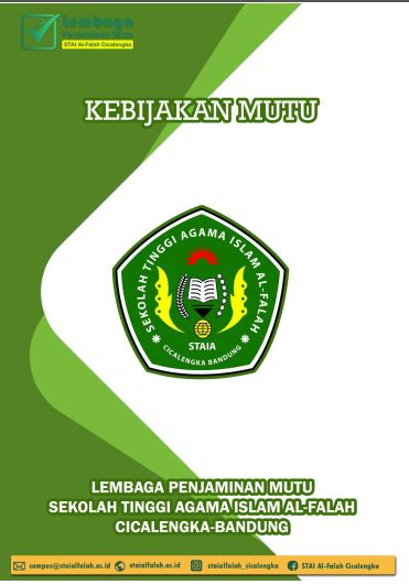 Kebijakan Mutu Lembaga Penjaminan Mutu