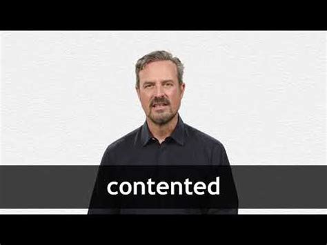 CONTENTED definition and meaning | Collins English Dictionary