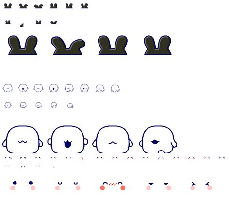 The Spriters Resource Full Sheet View Tamagotchi Pix Mimitchi