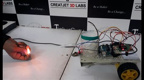 Arduino Based Fire Fighting Robot By Creatjet3d Labs Robotics