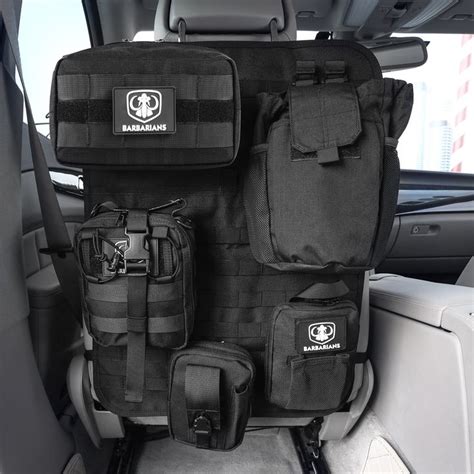 Barbarians Car Seat Back Organizer Tactical Molle Panel Vehicle Seat