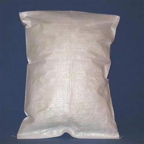 Rectangular Polypropylene White PP Woven Sack Bag For Packaging